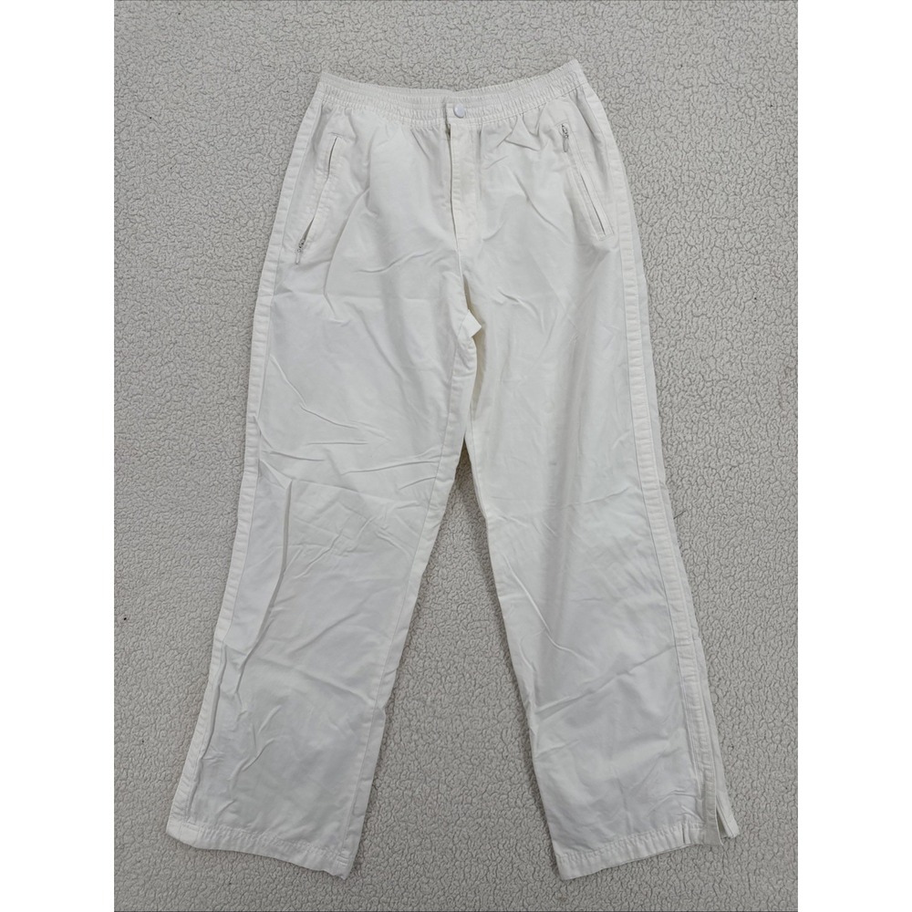 ProSpirit Windbreaker Track Jogger Size S White Snap Zip Closure Ankle Zip